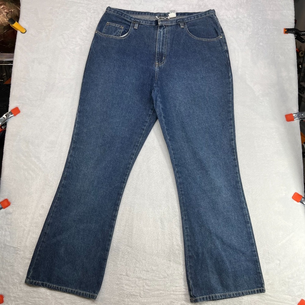 Xhilaration Bootcut Jeans Women's 13 Blue Denim High Rise Zip Fly - 34X30.5